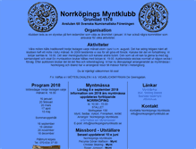 Tablet Screenshot of norrkopingsmyntklubb.se